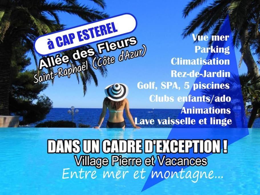 Dans Un Cadre D'Exception, Vue Mer Panoramique A Agay Cote D'Azur, Village Vacances Cap Esterel, T2 Avec Jardin, Golf, Climatisation, Wifi, 5 Piscines Saint-Raphaël المظهر الخارجي الصورة