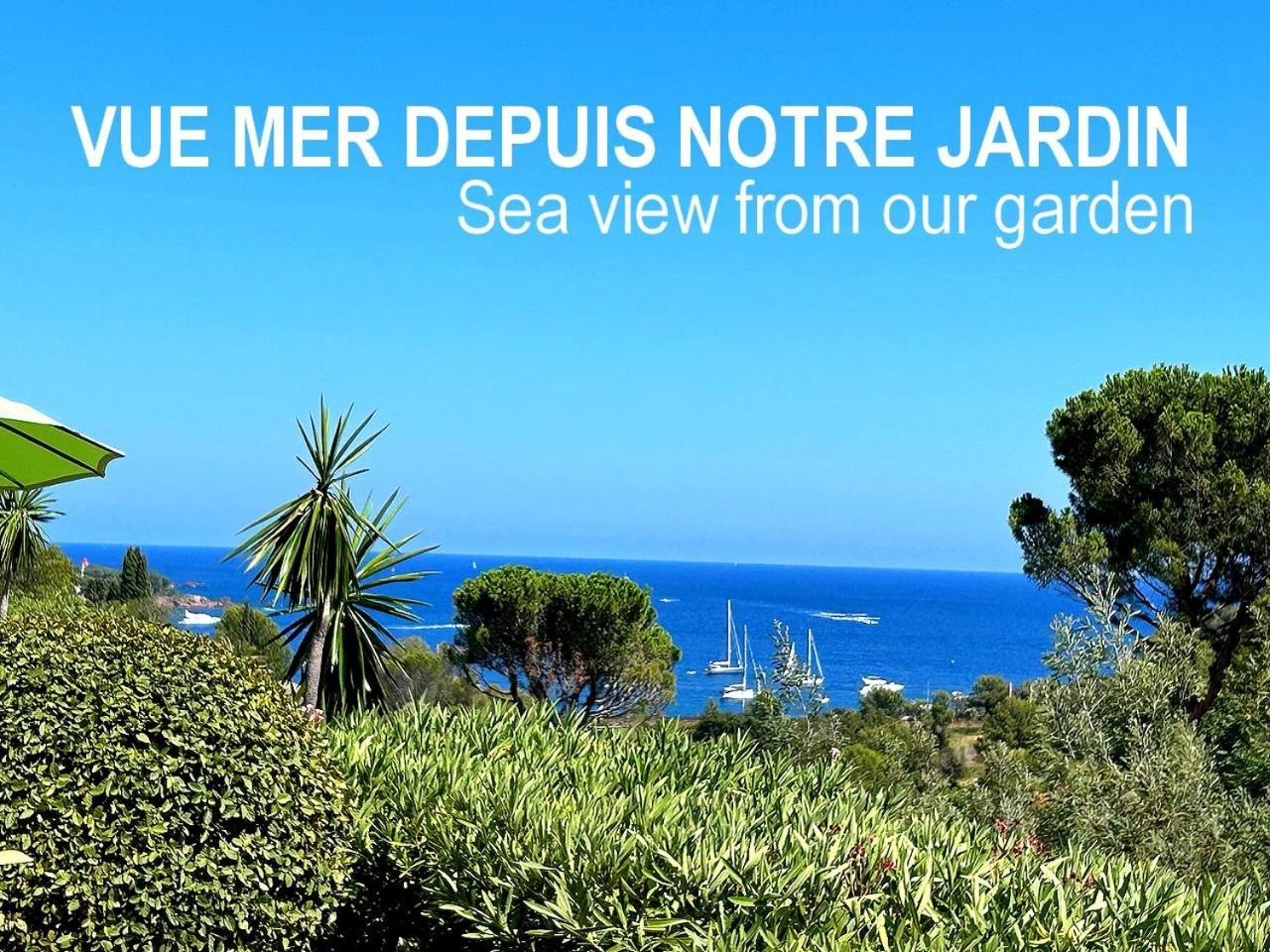 Dans Un Cadre D'Exception, Vue Mer Panoramique A Agay Cote D'Azur, Village Vacances Cap Esterel, T2 Avec Jardin, Golf, Climatisation, Wifi, 5 Piscines Saint-Raphaël المظهر الخارجي الصورة