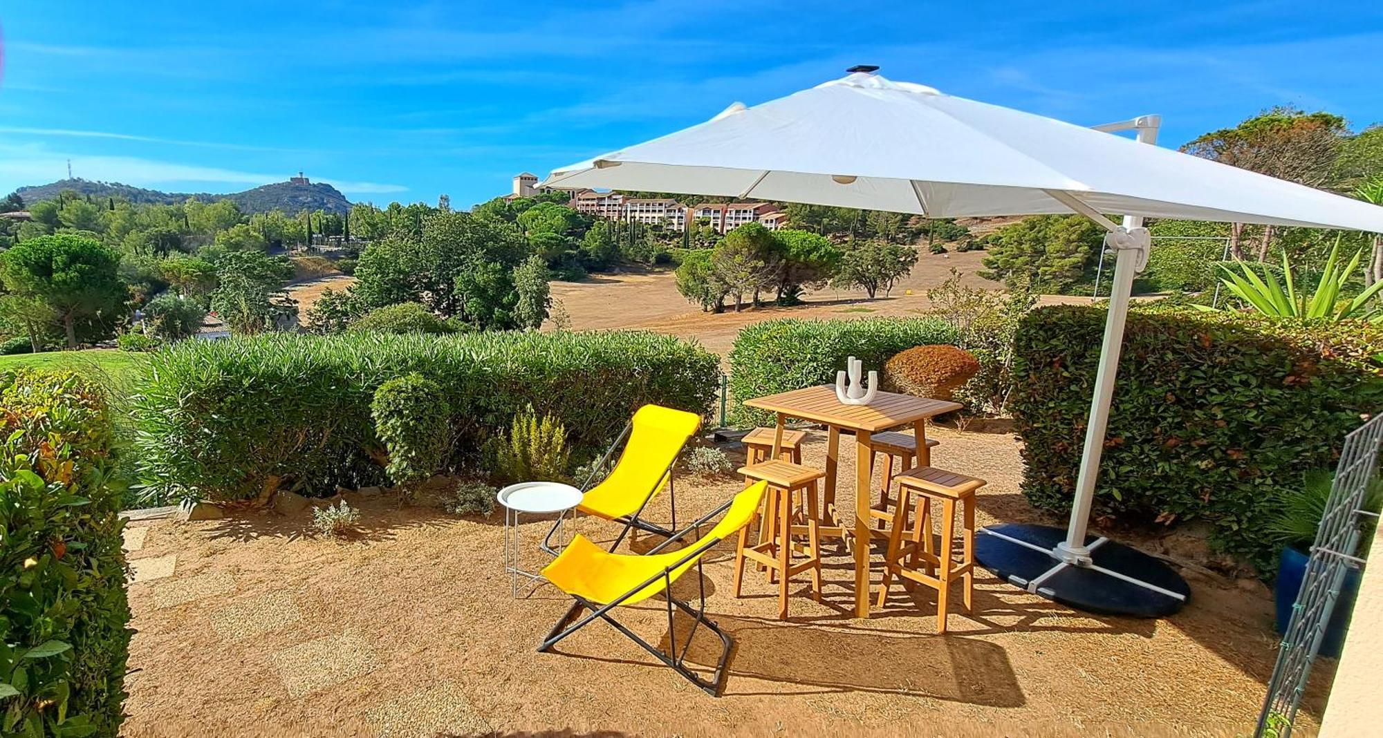 Dans Un Cadre D'Exception, Vue Mer Panoramique A Agay Cote D'Azur, Village Vacances Cap Esterel, T2 Avec Jardin, Golf, Climatisation, Wifi, 5 Piscines Saint-Raphaël المظهر الخارجي الصورة