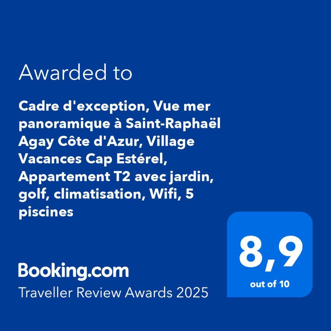 Dans Un Cadre D'Exception, Vue Mer Panoramique A Agay Cote D'Azur, Village Vacances Cap Esterel, T2 Avec Jardin, Golf, Climatisation, Wifi, 5 Piscines Saint-Raphaël المظهر الخارجي الصورة