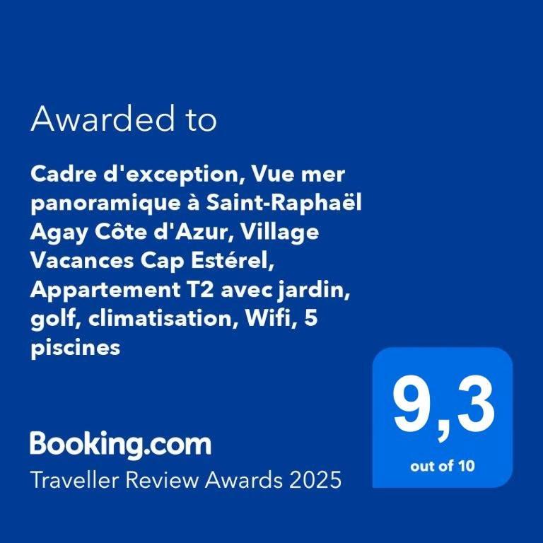 Dans Un Cadre D'Exception, Vue Mer Panoramique A Agay Cote D'Azur, Village Vacances Cap Esterel, T2 Avec Jardin, Golf, Climatisation, Wifi, 5 Piscines Saint-Raphaël المظهر الخارجي الصورة